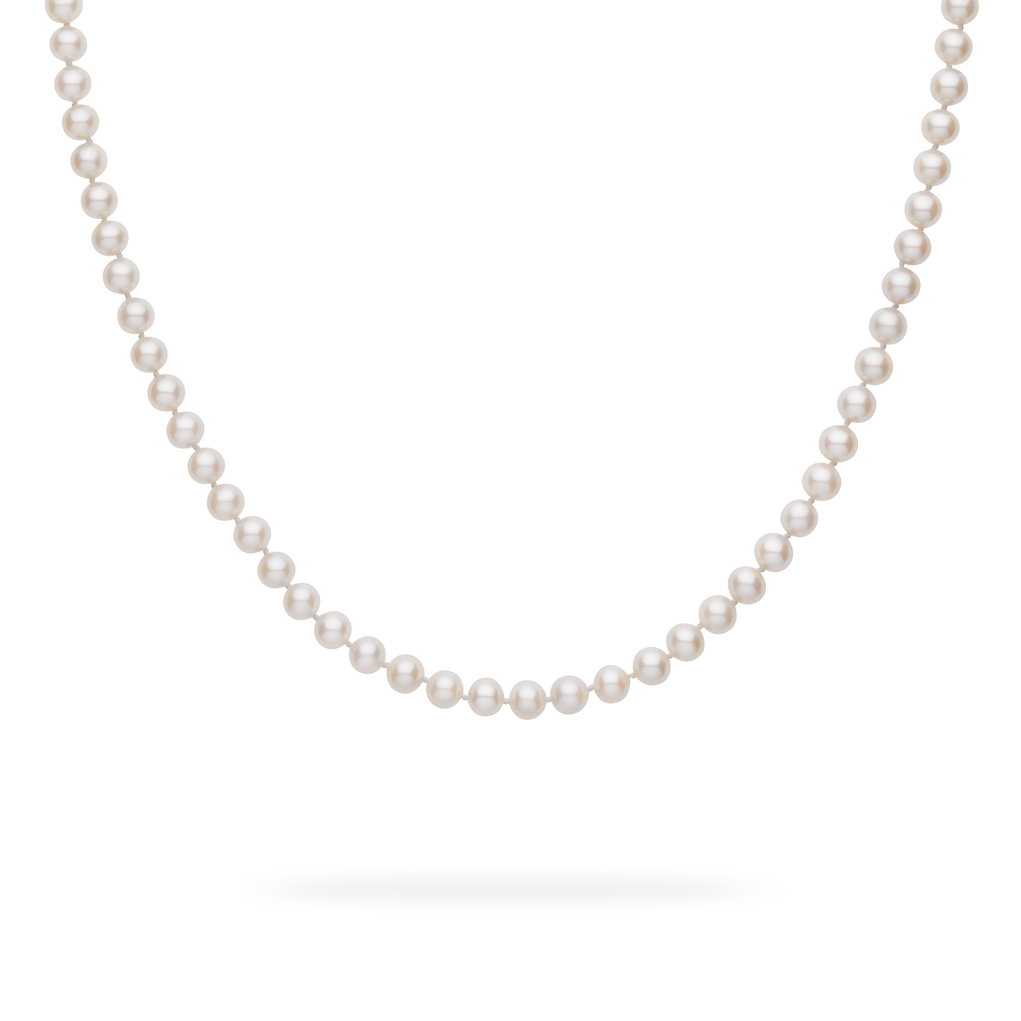 7.5-8 mm Cultured Freshwater Pearl Necklace in Sterling Silver